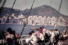 Bateau en rade de Hong Kong, 1967